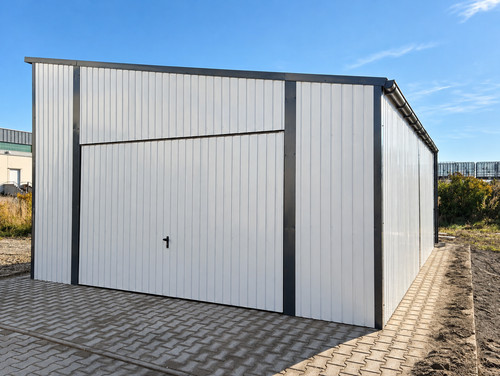 Blechgarage konstruktion halle - blechgarage,