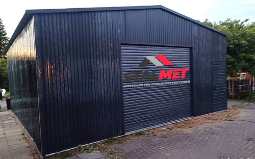 Blechgarage 6x8x3m fertighalle - 6x8x3m,