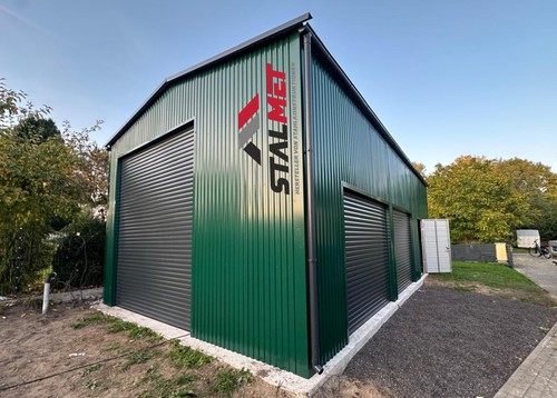 Blechgarage 5x10x4m - +,