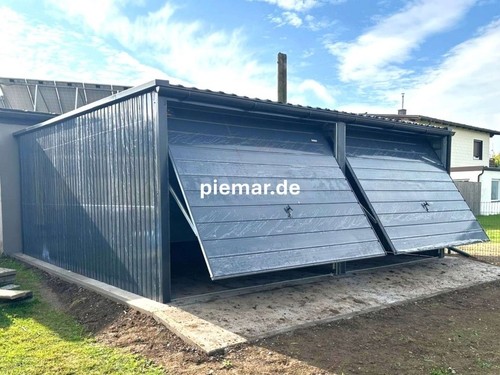 Blechgarage 6x6x2 m - blechgarage, 6x6x2,4