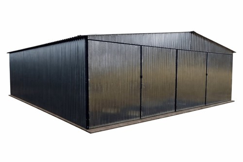 Blechgarage 5x4x2 55m - blechgarage, 5x4x2,55m