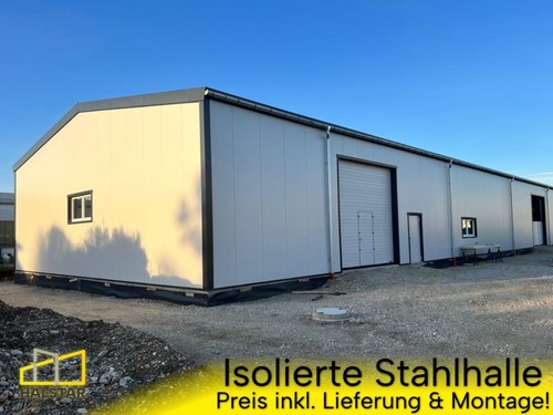 Isolierte stahlhalle 15x20x5m - isolierte,