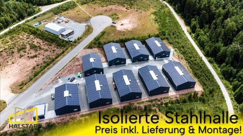 Isolierte stahlhalle 15x35x5m - stahlhalle,