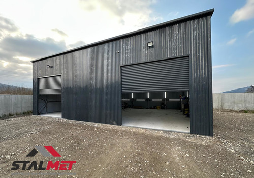Blechgarage 9x7x4m blechhalle - blechgarage,