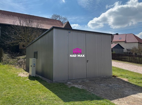 Blechgarage 5x6x3 50m halle - 4,5x6x3,50m,