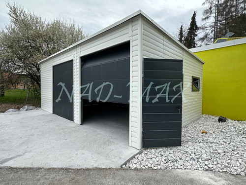 +Blechgarage 8x6x3m