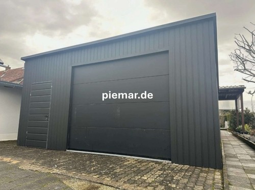 Blechgarage 6x9x3 sektionaltor - blechgarage,