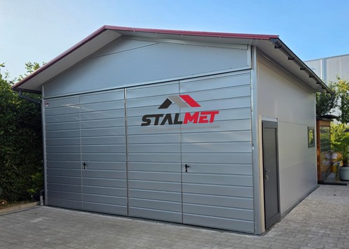 Isolierte blechgarage 6x6x4m - +isolierte,