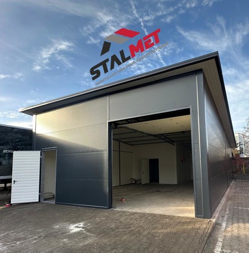 Isolierte garage 8x12x4 mit - isolierte,