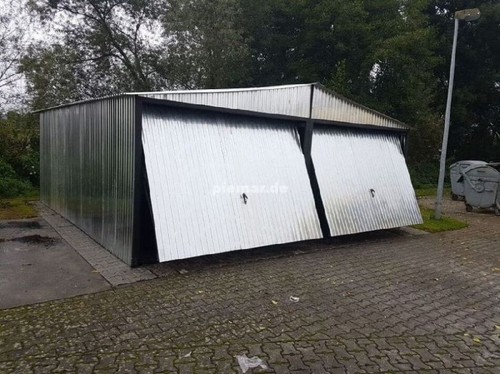 Blechgarage 6x6 5x2 mit - blechgarage, 6x6,5x2,65