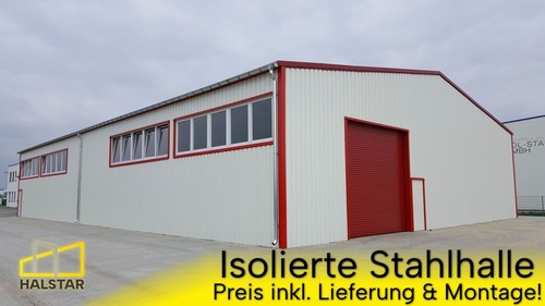 Isolierte stahlhalle 15x30x5m - stahlhalle,