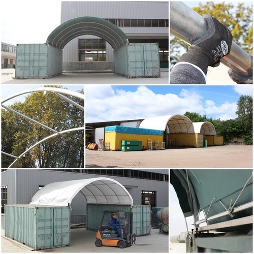 Container überdachung 6x6 - Überdachung,
